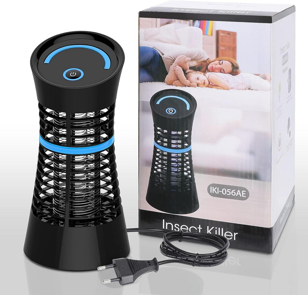 Электрическая ловушка лампа от насекомых, комаров Qomolo Iki-056A, ультрафиолетовая лампа 900В, действие 30 м² Киев - изображение 8