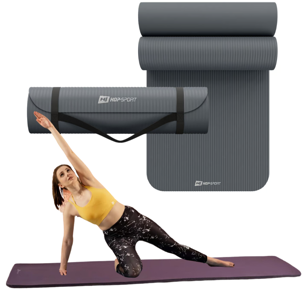 Колрик для йоги Hop-Sport HS-NB010GM NBR 1см графитовый Киев - изображение 7