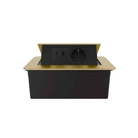 LIVOLO Меблева розетка LIVOLO золота, вбудована у стільницю, з USB-A і USB Type-C 36 Вт, висувн Коломия