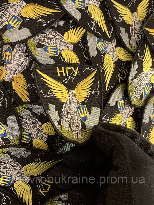 Шеврон Янгол НГУ (Форма щит. На липучці) Розмір 8x7см Київ - фото 5