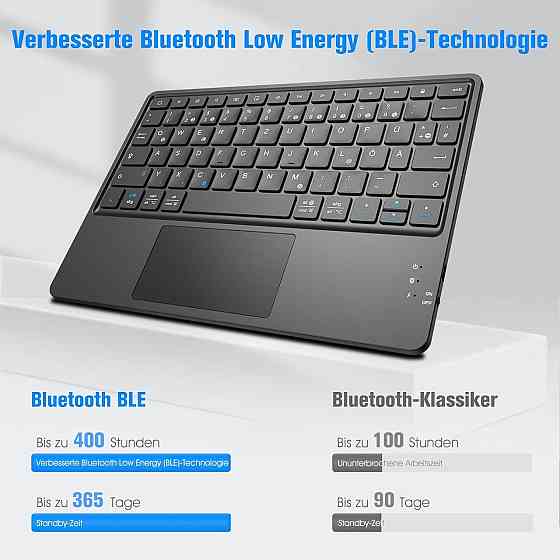 Фирменный чехол-книжка ROOFEI с Bluetooth клавиатурой для планшета Samsung Galaxy Tab S8 2022/ S7 2020 11 дюймов Днепр