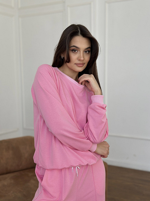 Свитшот женский однотонный Розовый 46/48 Харьков - изображение 7