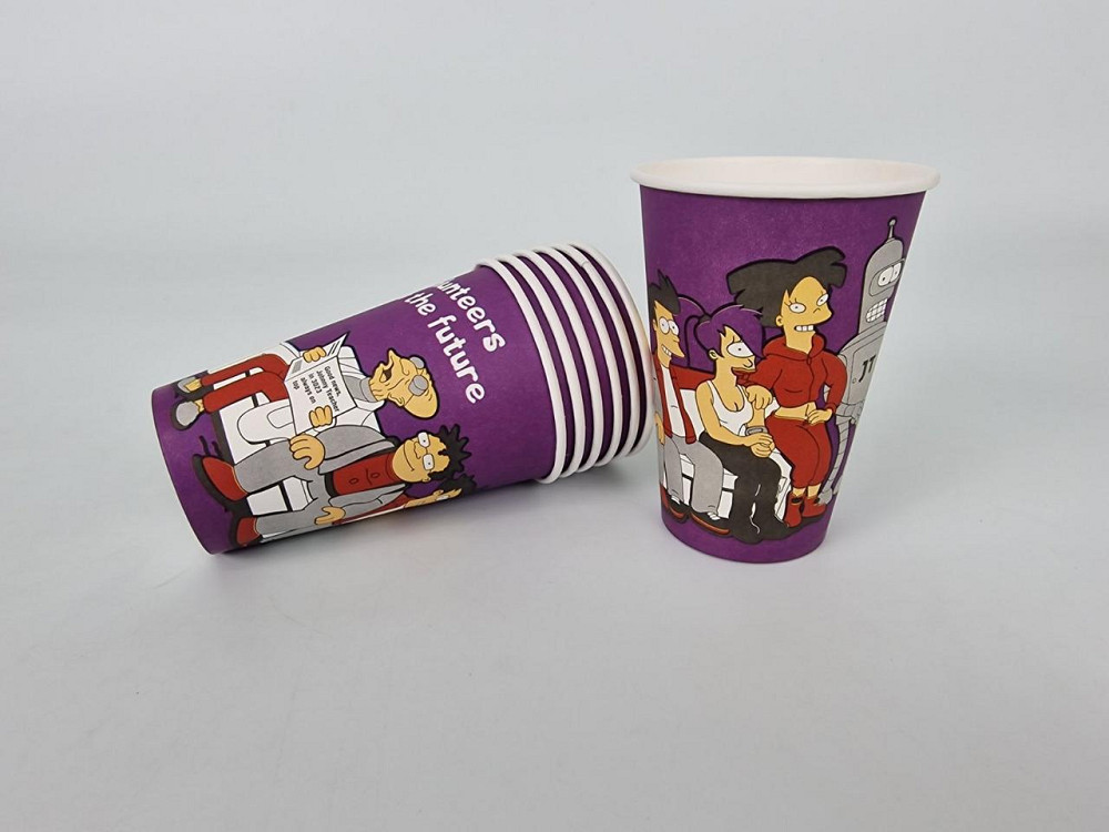 Склянки паперові одноразові 340 мл "FUTURAMA" (50 шт.) Харків - фото 1