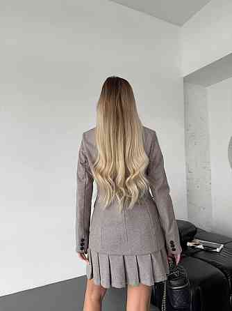 Женский стильный классический костюм двойка  кашемир + подкладка Одесса