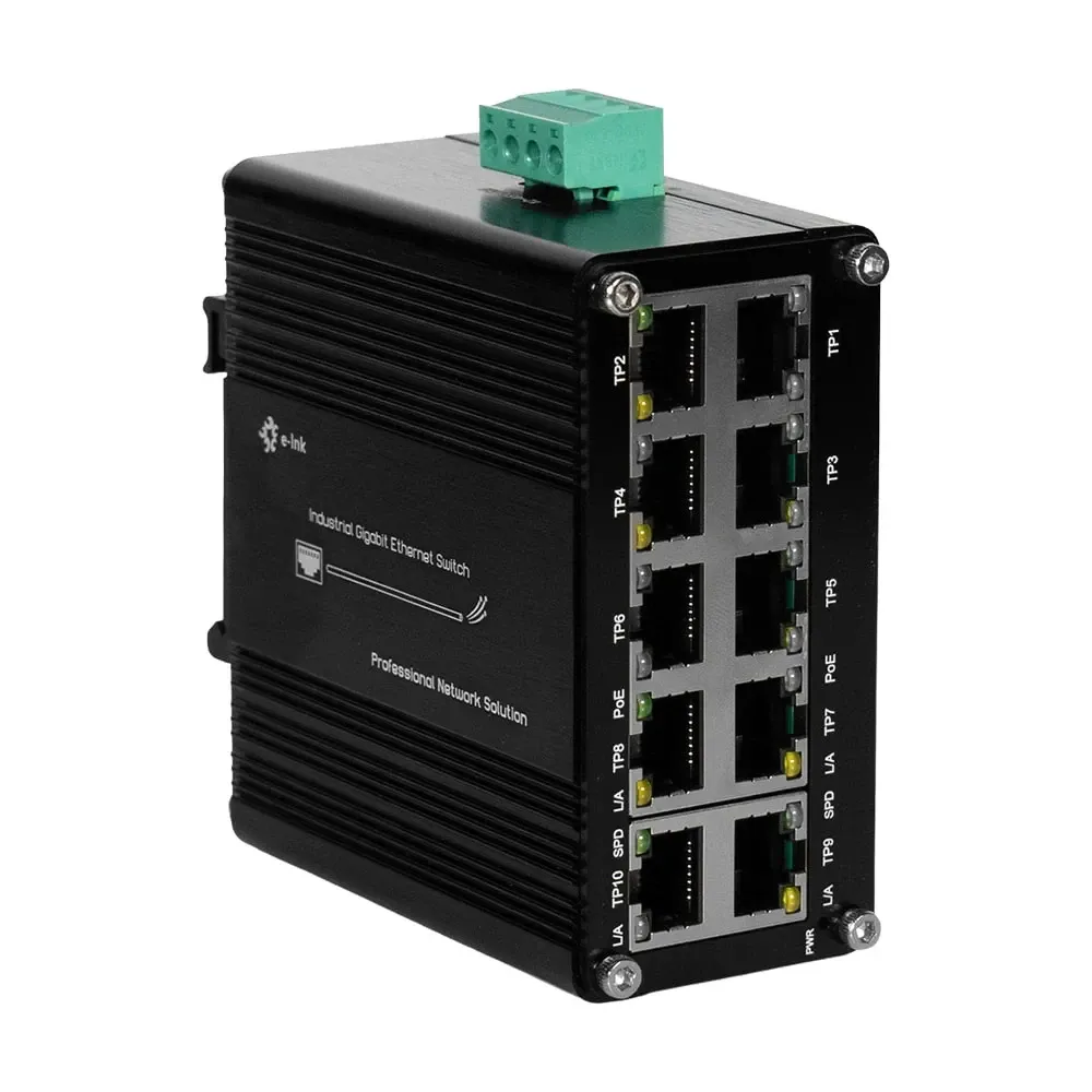 PoE-комутатор 10-портовий E-LINK LNK-IMC010GPB з 8 портами PoE (73-00155) Київ - фото 2