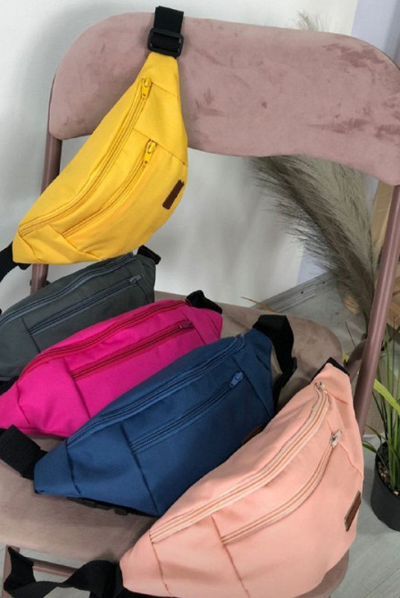 Чоловіча сумка на пояс з 2 відділеннями X002-grey (Сірий) Суми - фото 6