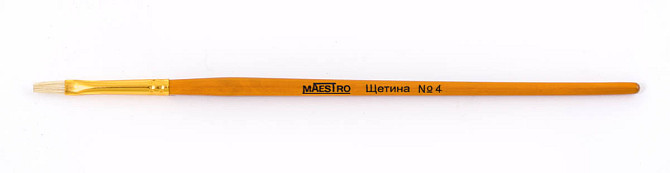 Пензлик щетина № 4 круглий "1 вересня" 310353 (за 1шт), шт Київ - фото 1