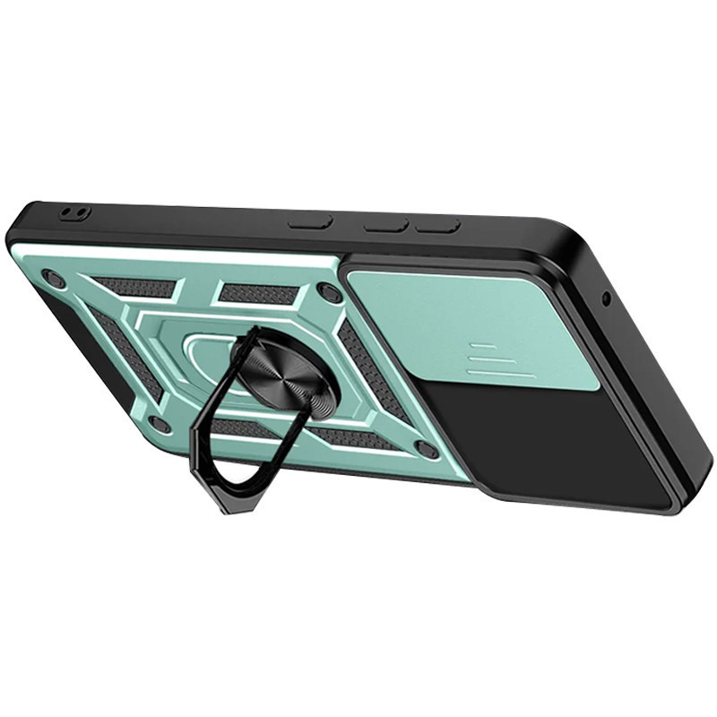 Samsung A17 A176 Чохол протиударний Шторка+кільце (зелений) Одеса - фото 2