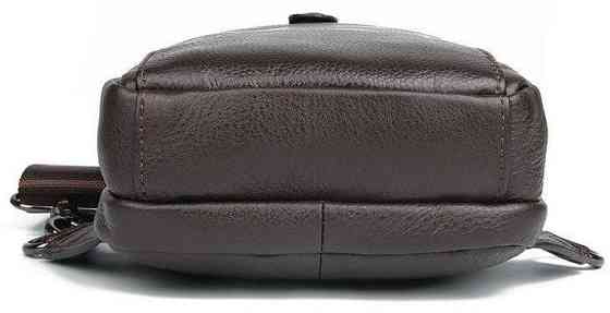 Сумка чоловіча шкіряна через плече Vintage 14983 Коричнева Київ