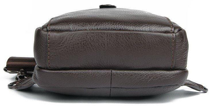 Сумка чоловіча шкіряна через плече Vintage 14983 Коричнева Київ - фото 5