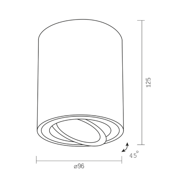 LED Світильник накладний під лампу GU10 чорний VL-SPF13A-B Videx Житомир - изображение 4