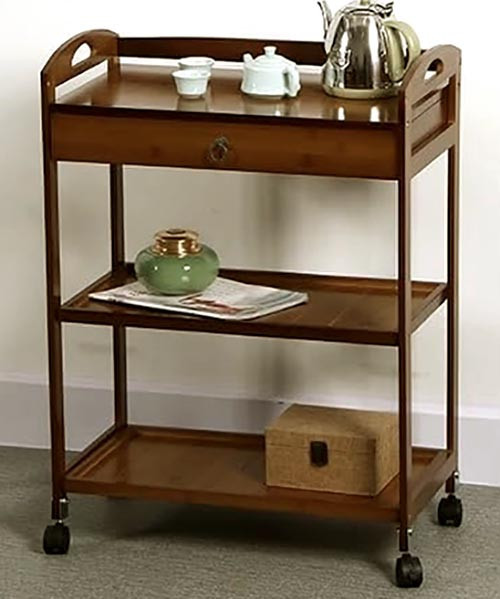 Этажерка для ванной на колёсиках 