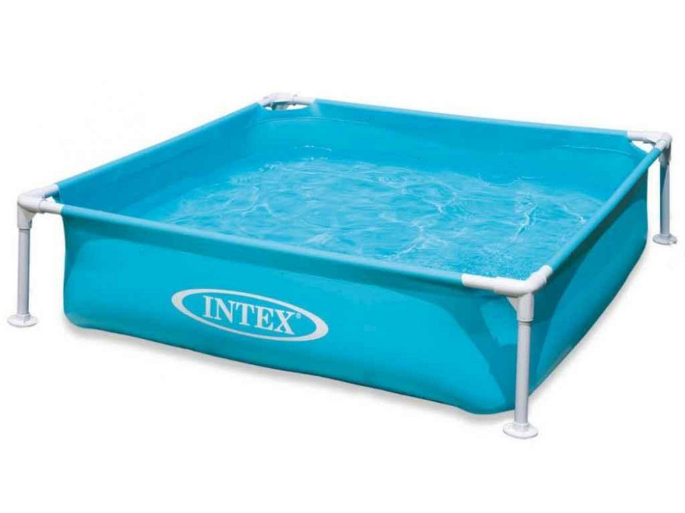 Басейн каркасний блакитний 122х122х30см квадратний арт.57173 ТМ INTEX Київ - фото 1