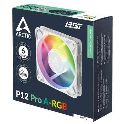 Кулер для корпуса Arctic P12 PRO A-RGB WHT (ACFAN00311A) Винница