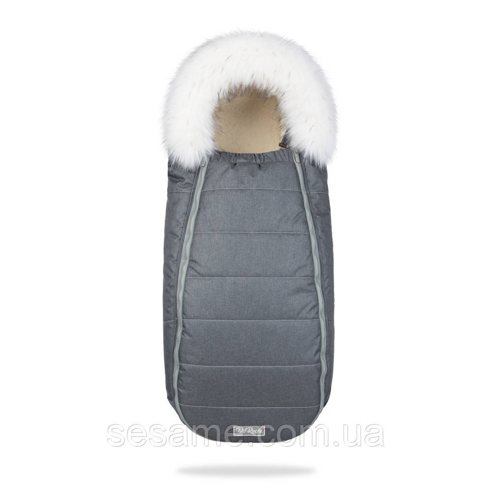 Конверт-Кокон на овчине Baby XS ДоРечі Графитовый Узлісся Харків - фото 1