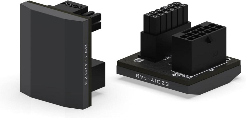 Адаптер живлення 12VHPWR 12+4 pin кутовий Slim для RTX 40 серії підтримка 600W сумісний з RTX 4090 4080 4070 Ti чорний Київ - фото 1