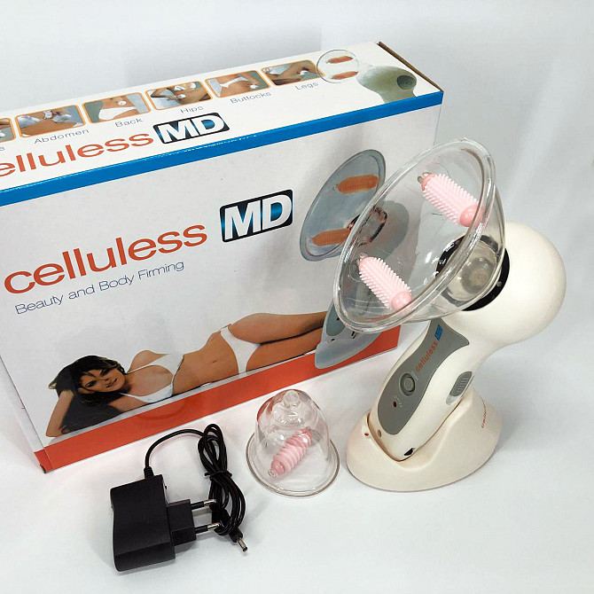 Масажер вакуумний антицелюлітний Celluless MD NEW вакуумно-роликовий ефективний масажер Целюлес FS-33 Київ - фото 3