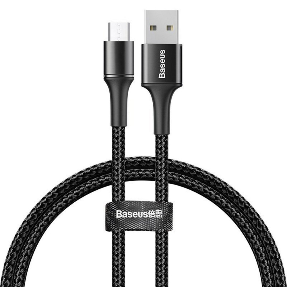 Кабель Baseus halo data cable USB For Micro 3A 1m Black Киев - изображение 2
