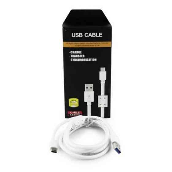 Кабель USB - Type-C DATA High Quality 1.5м для зарядки портативных устрйоств, подходит для быстрой з Київ