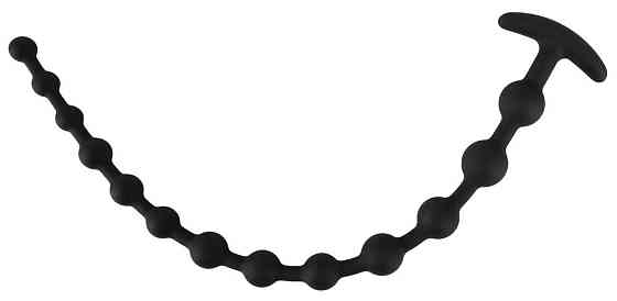 Анальний ланцюжок - Black Velvets Anal Beads Silicone Sex Aura Київ