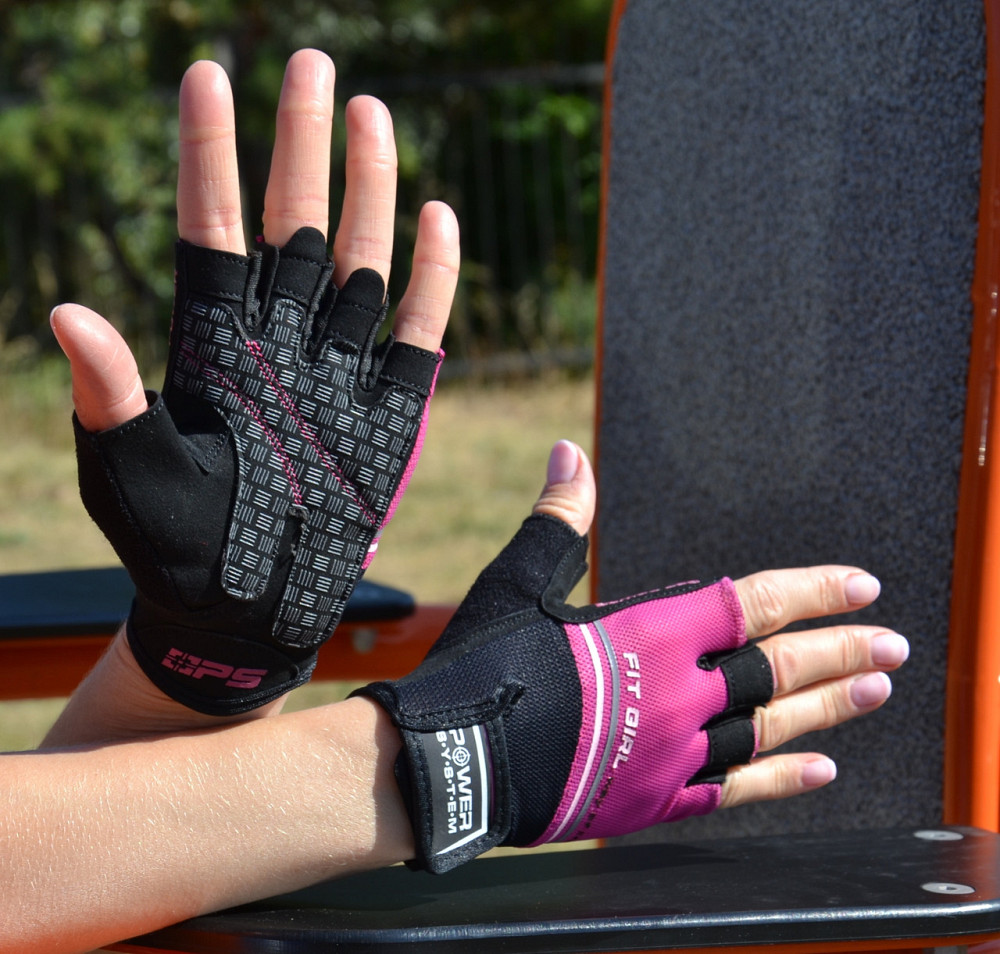Рукавички для фітнесу Power System PS-2920 Fit Girl Evo Pink S Кам'янське - фото 7