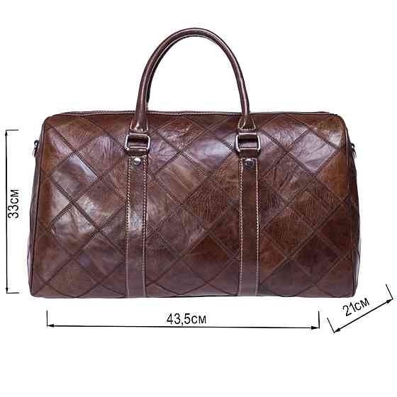 Дорожньо-спортивна сумка Vintage 14752 Коричнева Київ