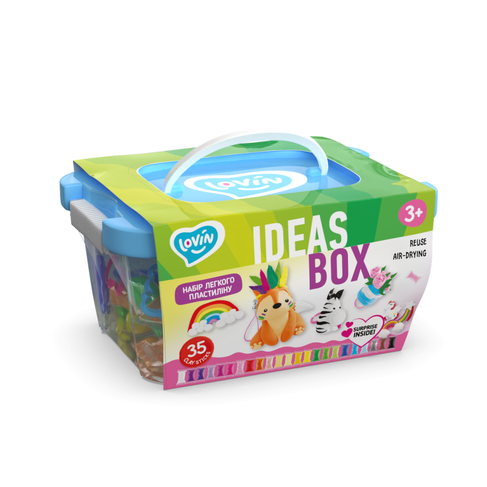 Ideas box TM Lovin Набір легкого стрибаючого ластиліну, шт Київ - фото 1