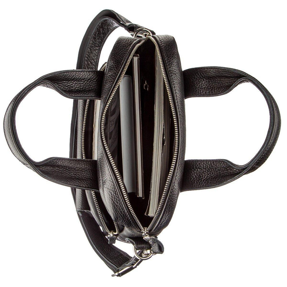 Мужская сумка вертикального формата SHVIGEL 11167 под А4 Черная флотар Киев - изображение 2