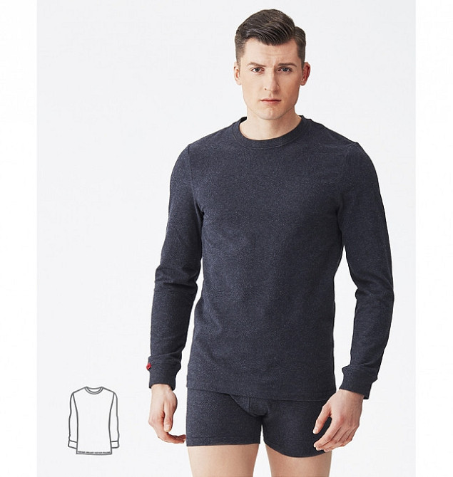 Мужская термокофта Key MVD 155 CZ Hot Touch XXL, Темно-серый Киев - изображение 2