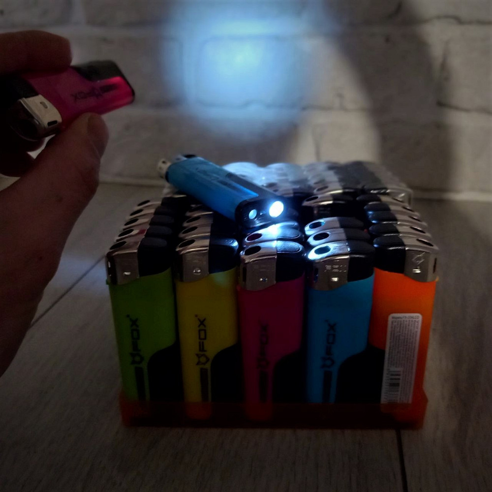 Зажигалка с фонариком Fox Микс уп/50шт Харьков - изображение 6