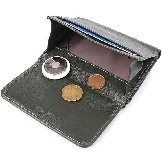 Женский кошелек компактного размера из натуральной кожи ST Leather 23072 Зеленый Киев