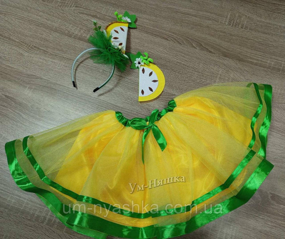 Костюм Дынька юбочка + нашивка на гольфик + ободок Дыньки Кривой Рог - изображение 1