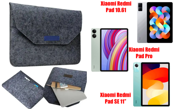 Сумка Wool із войлока для планшета Xiaomi Redmi Pad 2 Pro 5G Київ