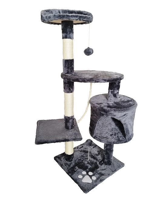 Ігровий комплекс для кішок Avko CatTree 1049 Grey кігтеточка, будиночок, дряпка Київ - фото 4