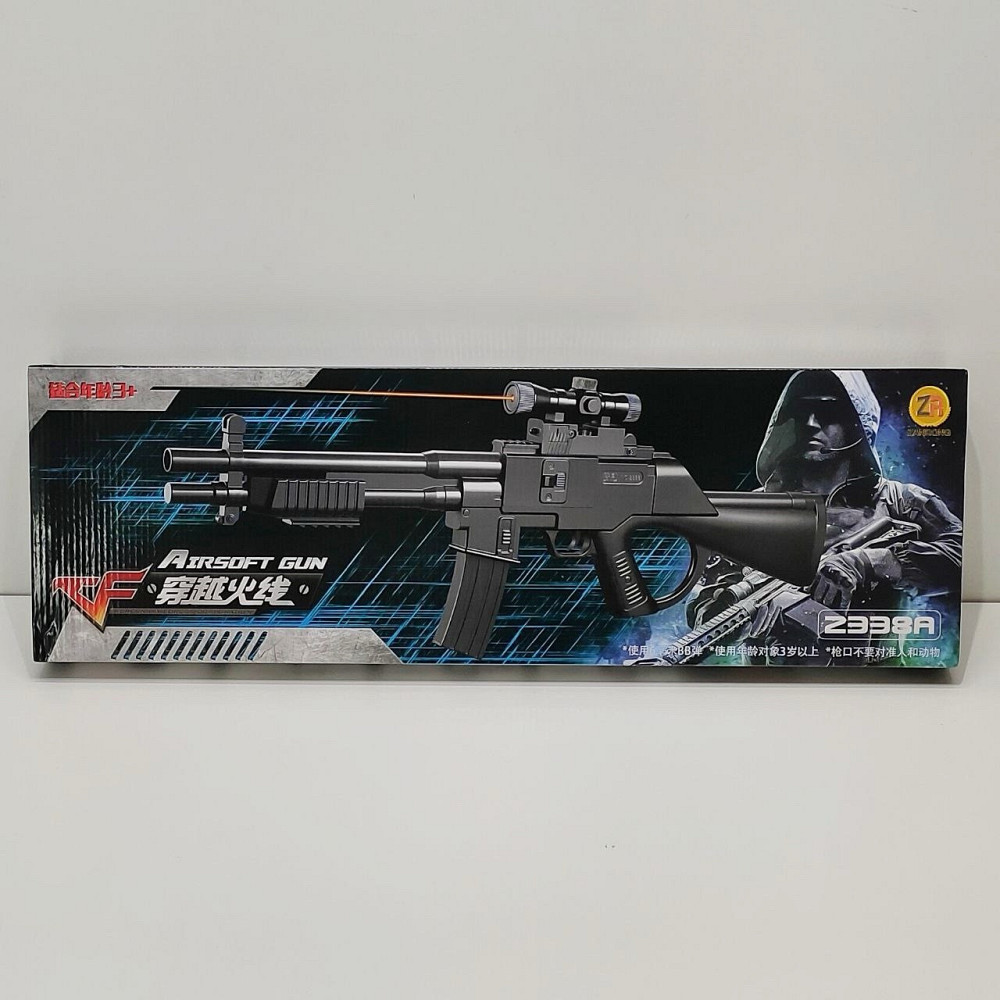 Автомат на кульках з лазерним прицілом 59 см Чорний (2338A) Чернігів - фото 7