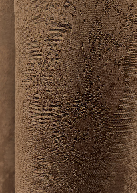 Комплект коротких штор VR-Textil Жаккард Sultan XO № 1827ш Коричневый 130х170 см 2 шт (35-0425) Киев - изображение 6