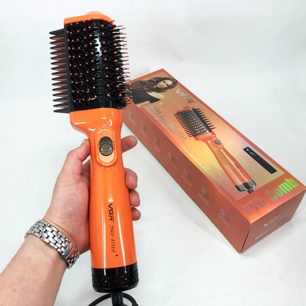 Щітка сушка для волосся фен для волосся, Фен з потужним мотором з холодним і теплим режимами WQ-19 Івано-Франківськ - фото 8