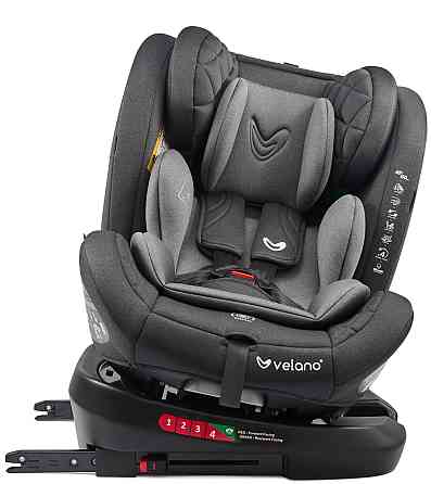 Автокрісло VELANO Aura 360° i-Size 40–150 см, ISOFIX, grey Київ