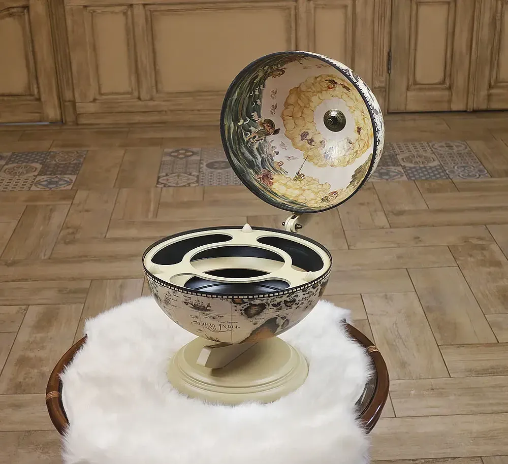 Глобус бар настольный Карта мира белая сфера 33 см Гранд Презент mastersem Киев - изображение 2