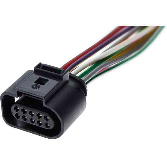 Разьем коннектор с проводом, 10-кон.,  1J0973715, A0465458928, 0465458928, VAG Германия, Audi, Bugatti, Porsche, Seat, Skoda, VW Киев