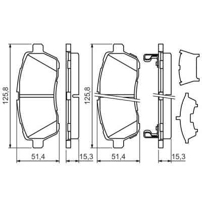Тормозные колодки Bosch 0 986 494 321 Винница