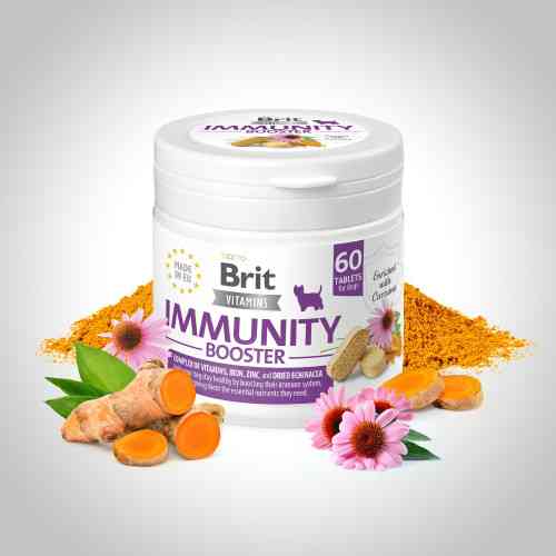 Витамины Brit Vitamins Immunity Booster для собак для иммунитета 60 таблеток Киев