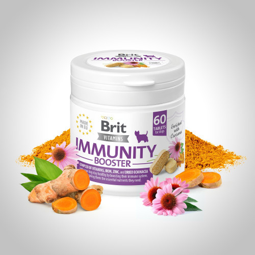 Витамины Brit Vitamins Immunity Booster для собак для иммунитета 60 таблеток Киев - изображение 2