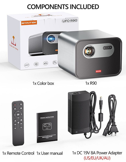 Проектор В наличии! Byintek R90 Rock Киев - изображение 1