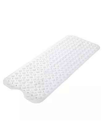Коврик для ванной комнаты и душа атискользящий,для тела массажный силиконовый с присосками, белый 40х100 см Каменец-Подольский