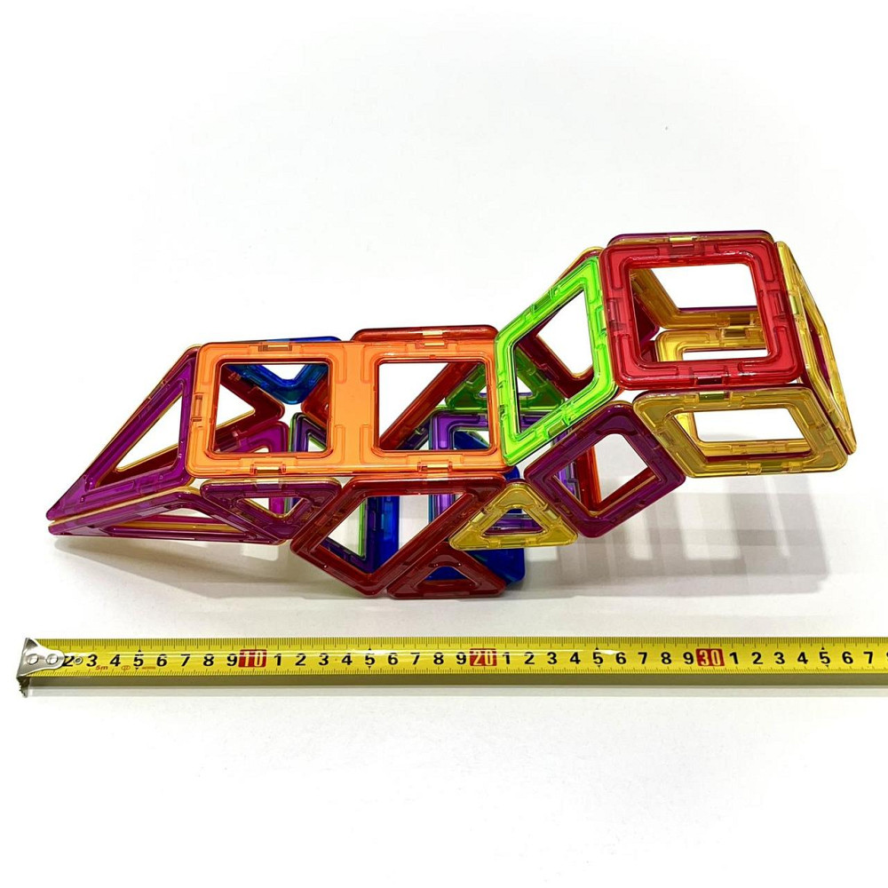 Конструктор магнітний Limo Toy 40 деталей кольорові блоки (LT2008) Чернігів - фото 6