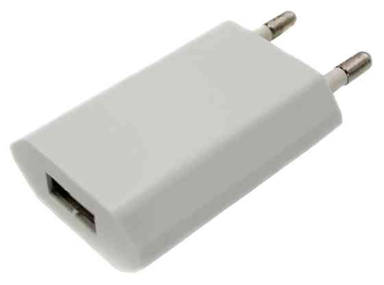 СЗУ Сетевое Зарядное Устройство USB x 1  ПЛОСКИЙ 1.0A Днепр