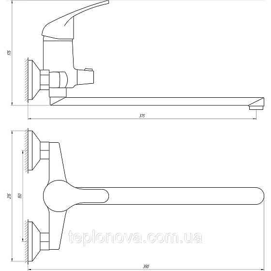 Змішувач для ванни Globus Lux Solly GLSO-0208 Чернівці