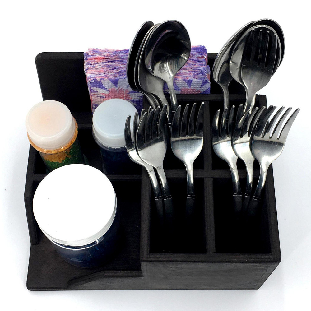 Підставка для столових приладів "Феста" венге Миколаїв - фото 3