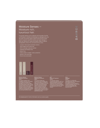 Набір Зволоження для догляду за волоссям Moisture Senses Christmas Quad Pack Davroe 325 мл/325 мл/200 мл/300 мл Київ